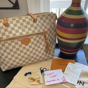 EUC Louis Vuitton Iena MM in Damier Azure